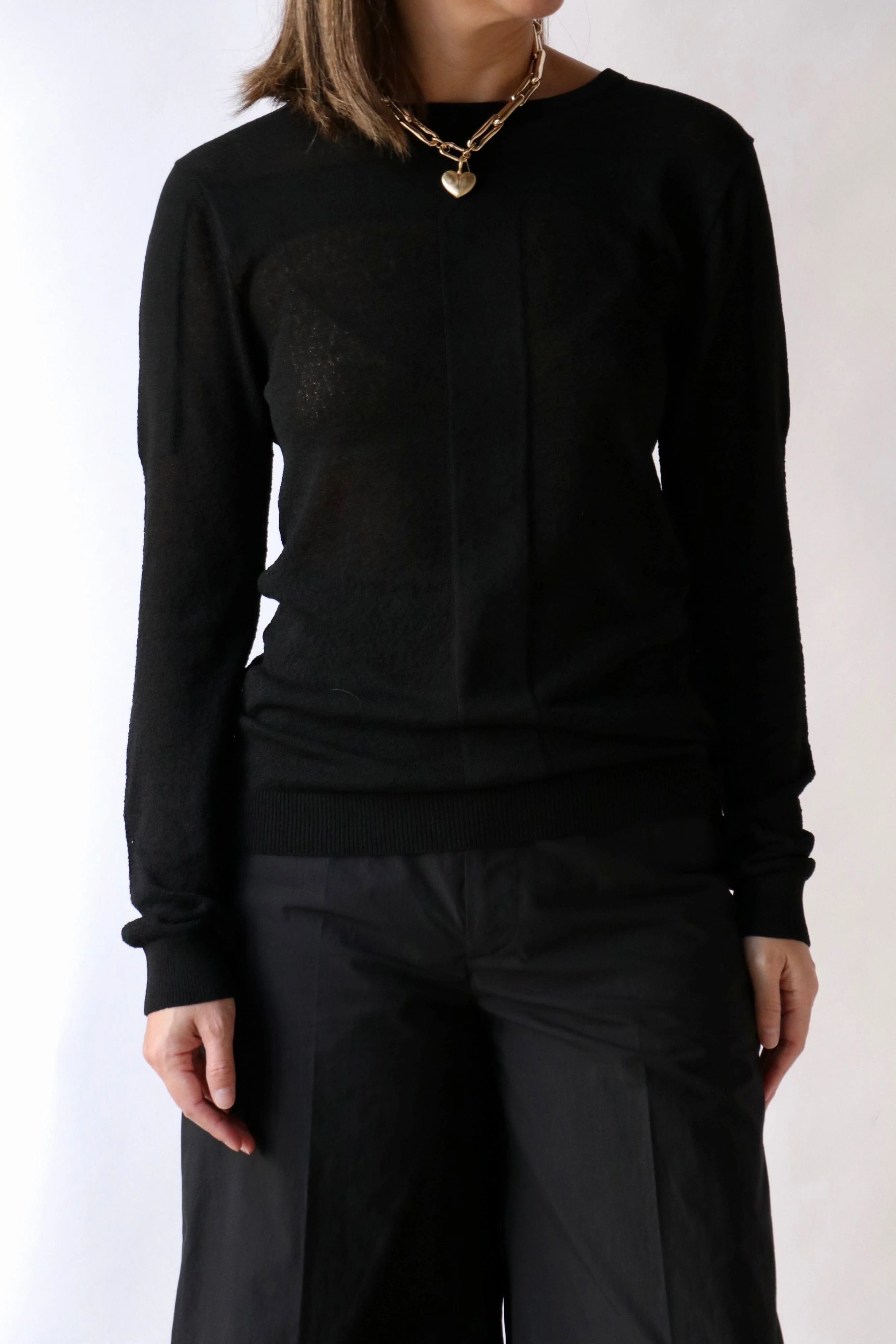 Gauchere Long Sleeve Top in Black - Image 5