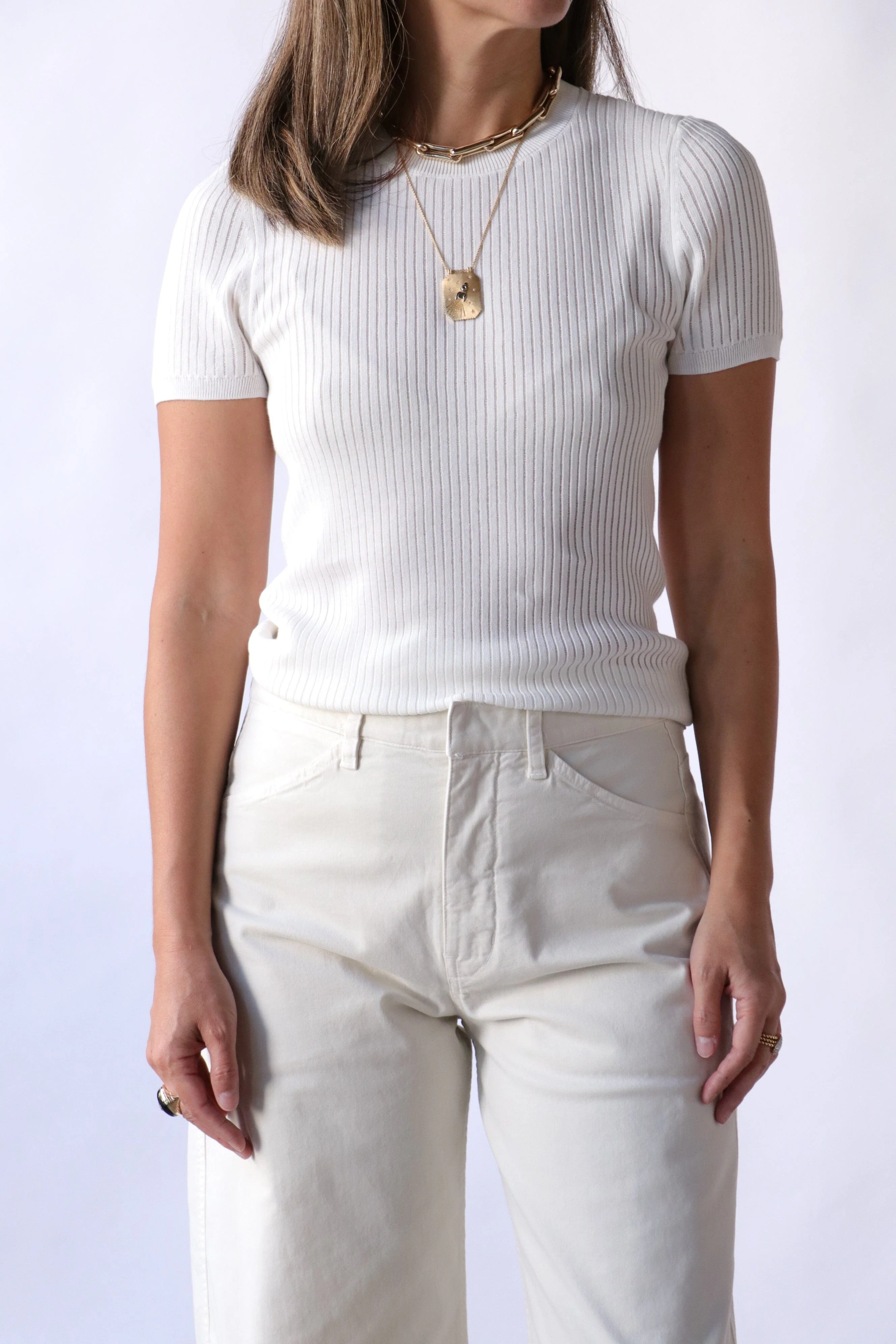 Nili Lotan Zandra Sweater in Ivory - Image 3