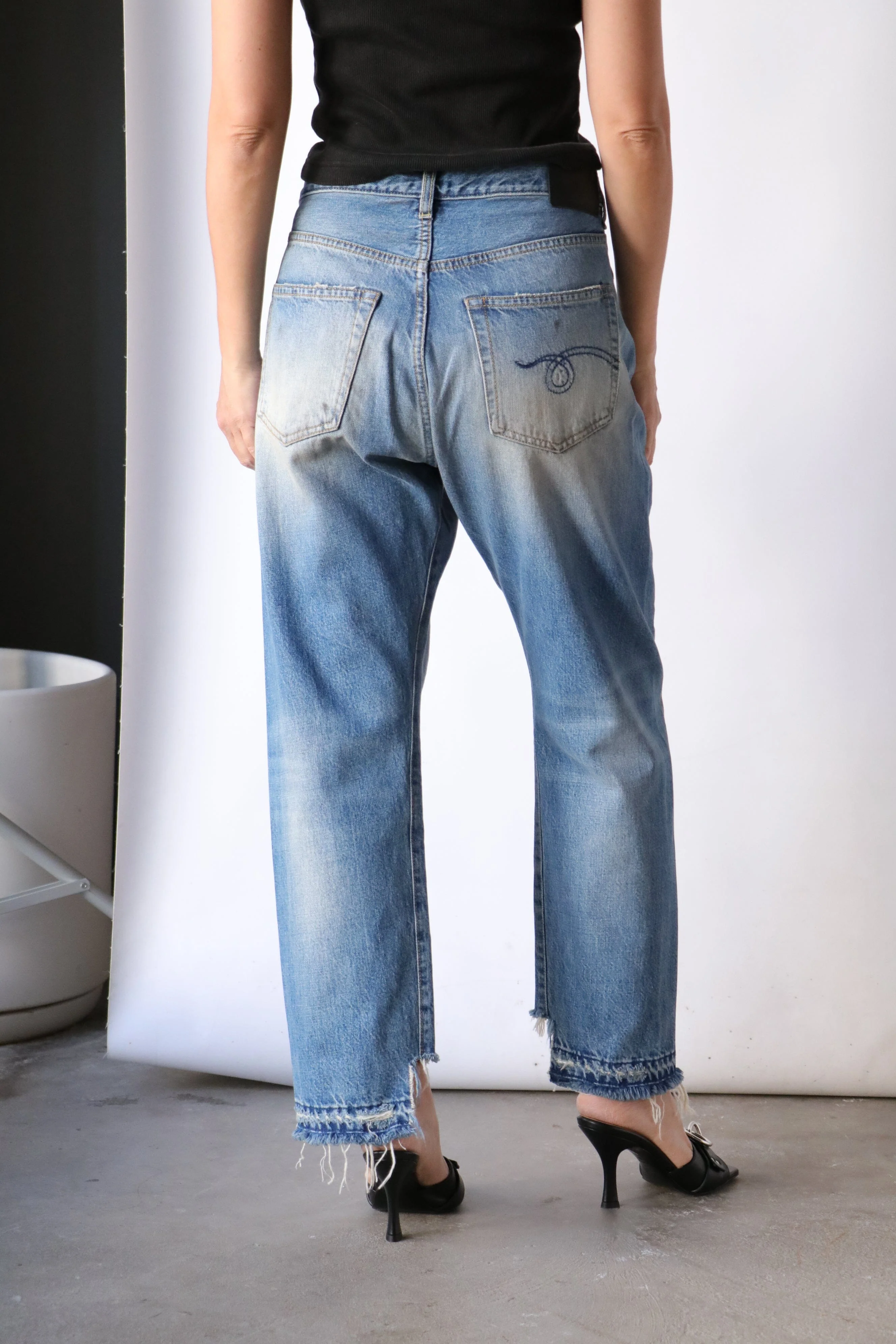 R13 Cross Over Jean in Turner Blue - Image 3