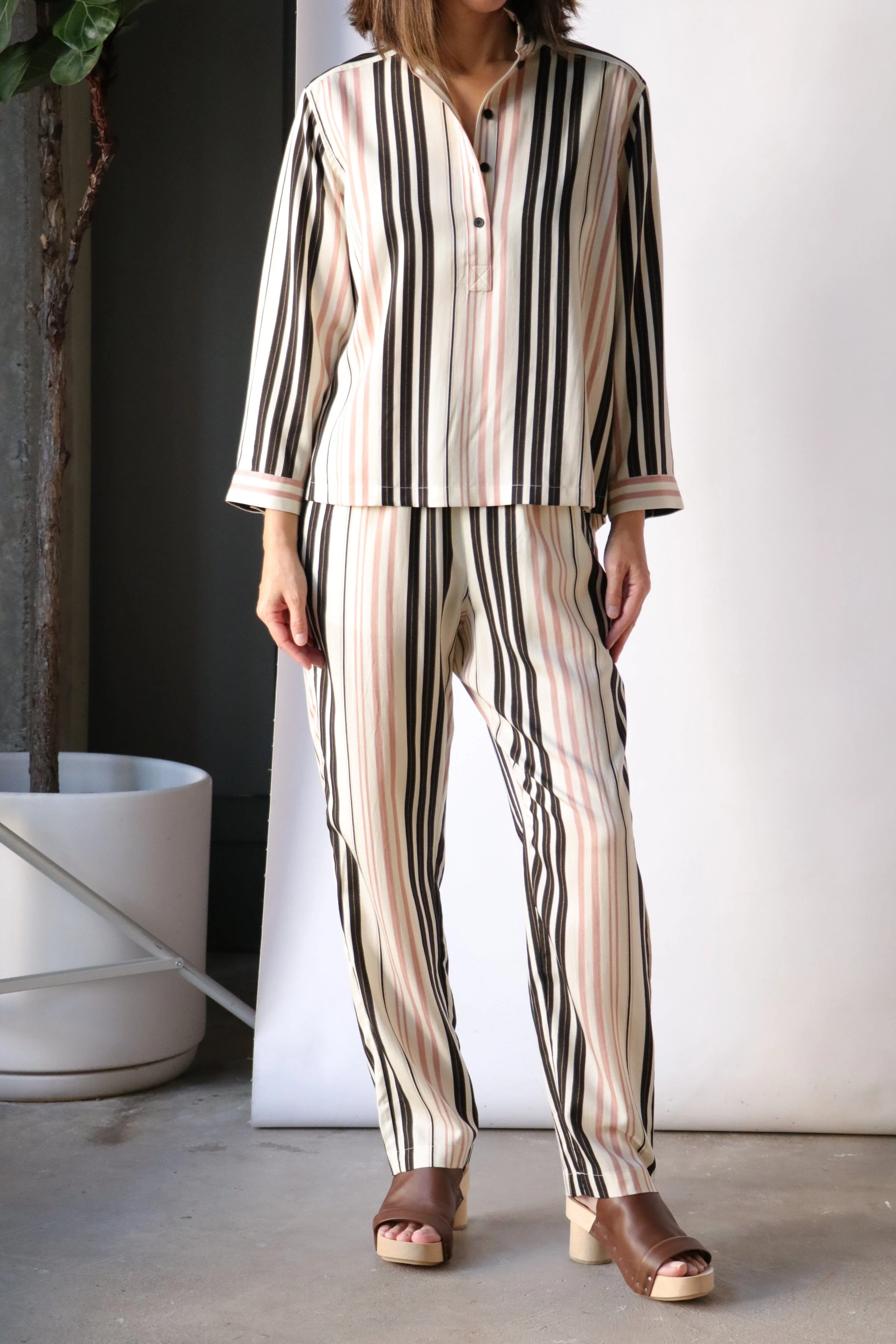 Raquel Allegra Fez Pant in Savanna Ecru - Image 5
